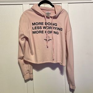 MIGHTY FINE | more doing, less worrying, more hope hoodie